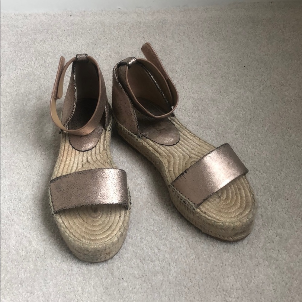 Splendid espadrilles crackle Velcro sandals